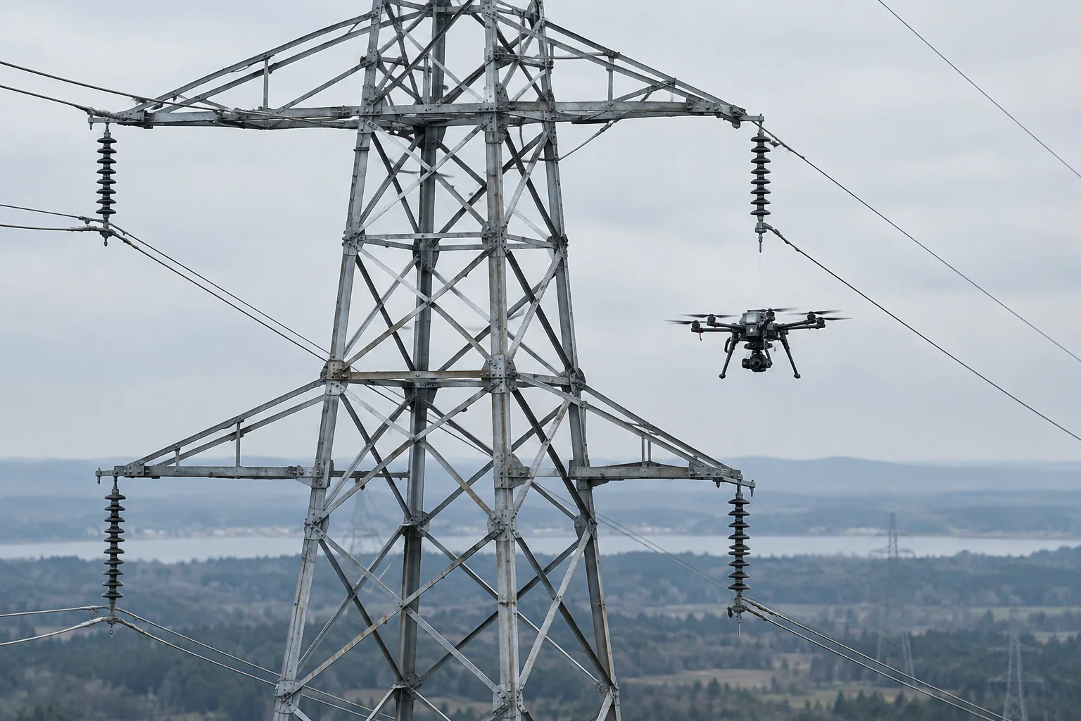 Inspecting infrastructure with autonomous drones